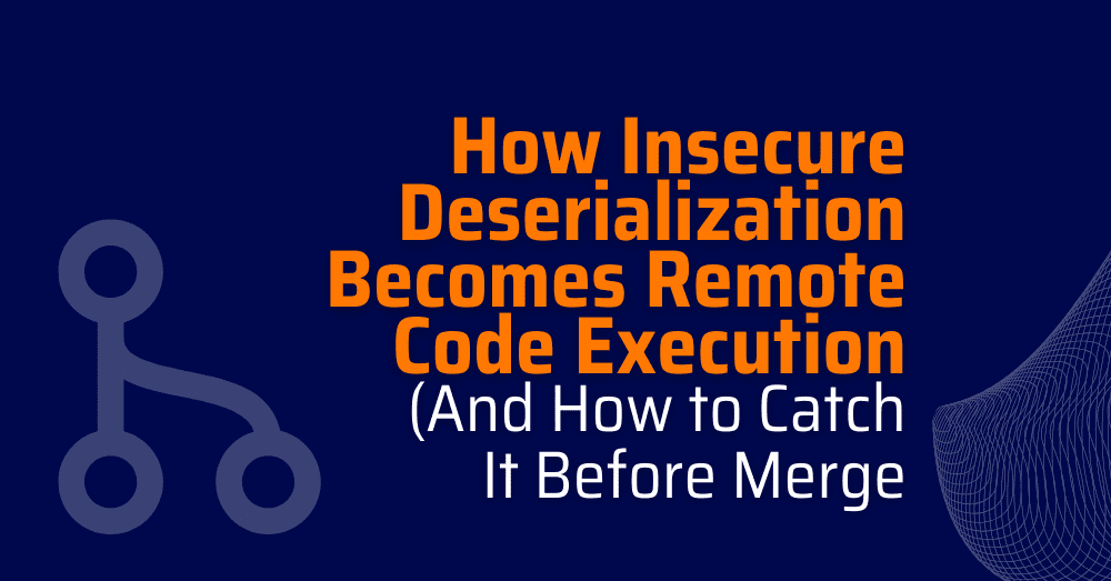 what is deserialization - remote code execution